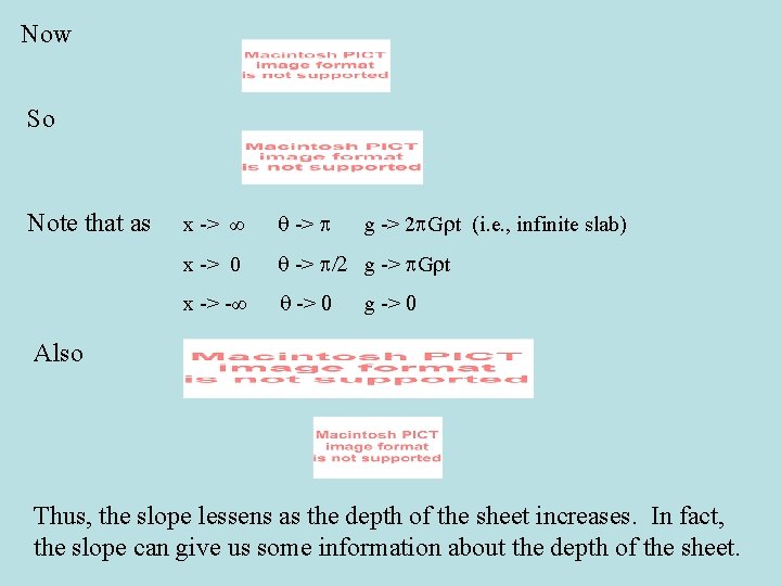 Now So Note that as x -> ∞ q -> p x -> 0