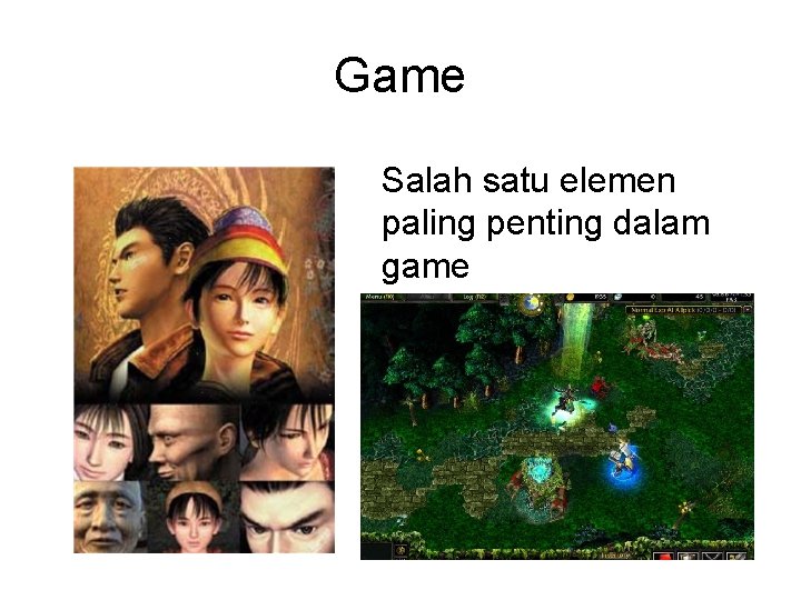 Game Salah satu elemen paling penting dalam game 