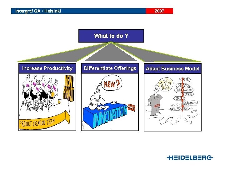 Printers have to adapt Intergraf GA / Helsinki 2007 What to do ? Increase