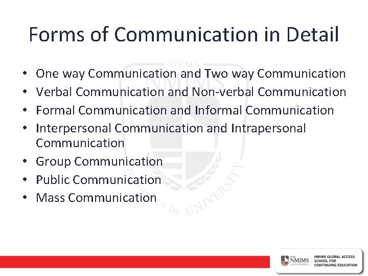 Forms of Communication in Detail One way Communication and Two way Communication Verbal Communication