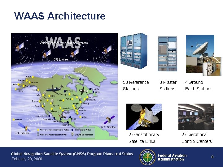 WAAS Architecture 38 Reference 3 Master 4 Ground Stations Earth Stations 2 Geostationary 2