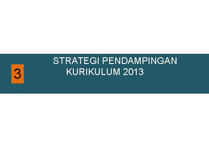 3 STRATEGI PENDAMPINGAN KURIKULUM 2013 