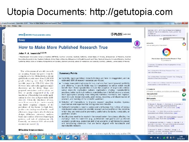 Utopia Documents: http: //getutopia. com 