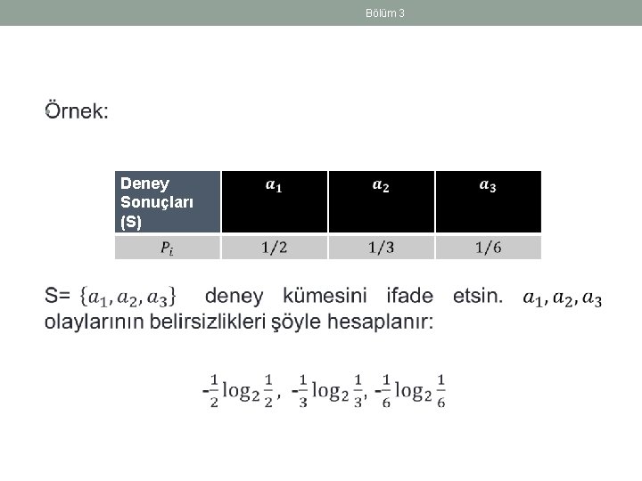 Bölüm 3 • Deney Sonuçları (S) 