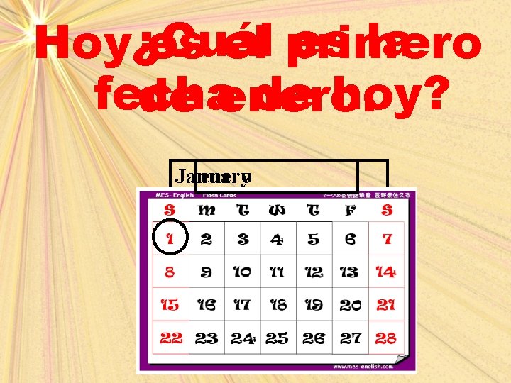 es la Hoy¿Cuál es el primero fecha de hoy? de enero January 