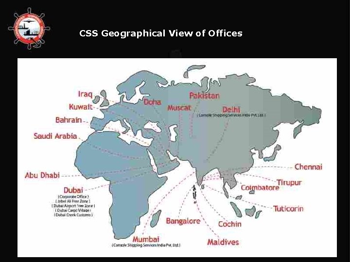 CSS Geographical View of Offices 