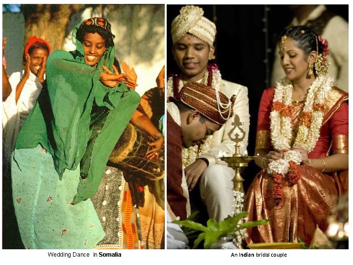 Wedding Dance in Somalia An Indian bridal couple 