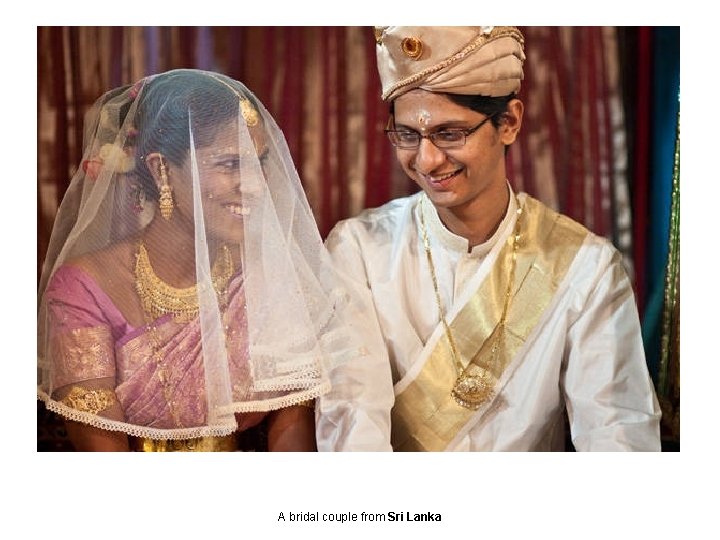 A bridal couple from Sri Lanka 