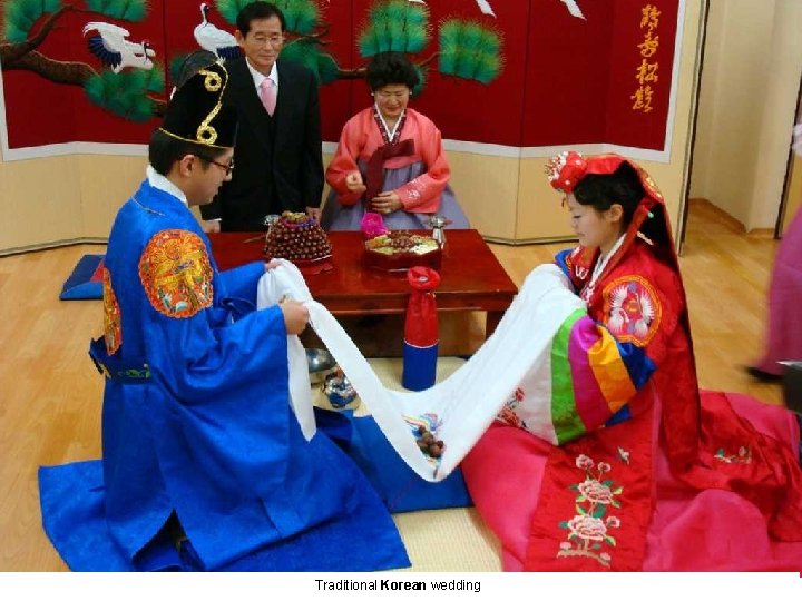 Traditional Korean wedding 