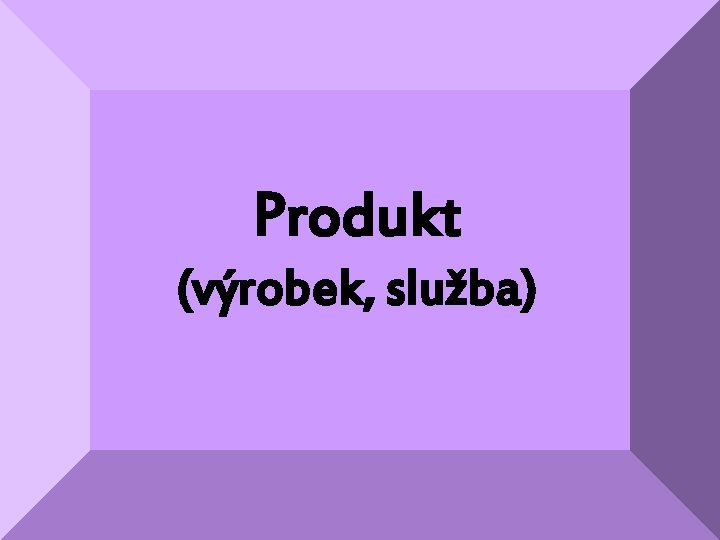 Produkt (výrobek, služba) 