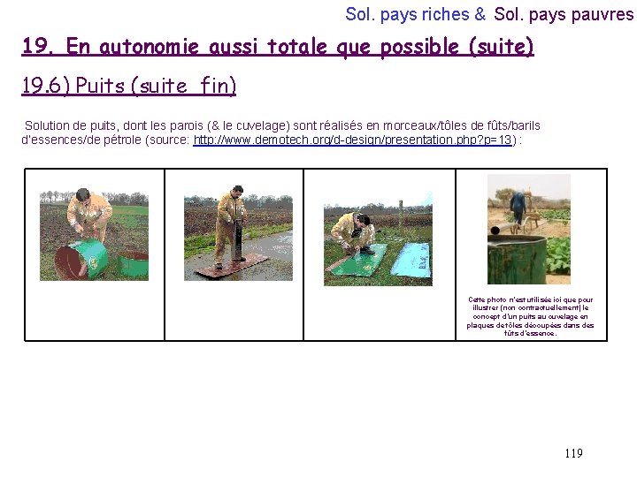 Sol. pays riches & Sol. pays pauvres 19. En autonomie aussi totale que possible