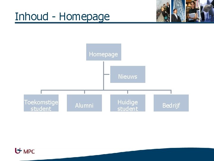 Inhoud - Homepage Nieuws Toekomstige student Alumni Huidige student Bedrijf 