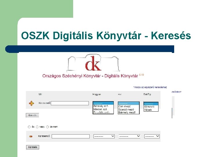 OSZK Digitális Könyvtár - Keresés 