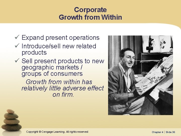 Corporate Growth from Within ü Expand present operations ü Introduce/sell new related products ü