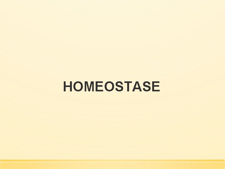 HOMEOSTASE 