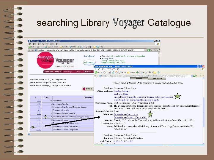 searching Library Catalogue 
