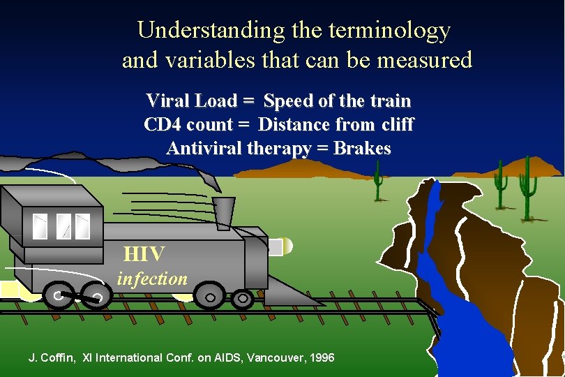 Understanding the terminology and variables that can be measured Viral Load = Speed of