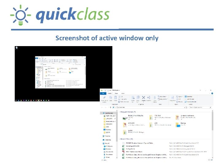 Screenshot of active window only 