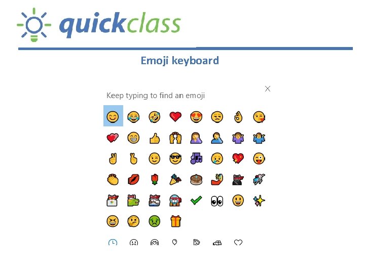 Emoji keyboard 