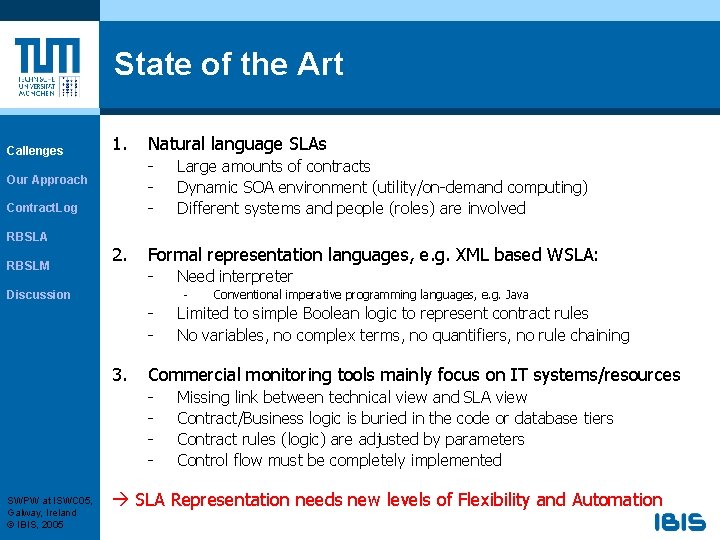 State of the Art Callenges 1. - Our Approach Contract. Log RBSLA RBSLM Natural