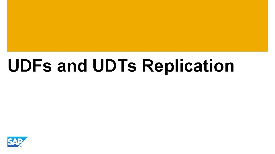 UDFs and UDTs Replication 