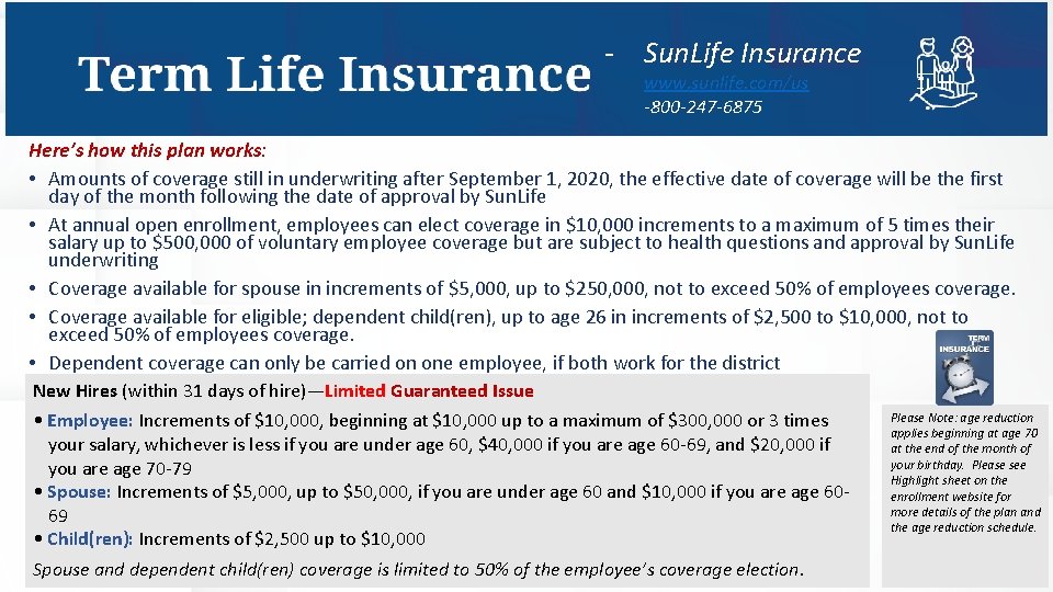 - Sun. Life Insurance www. sunlife. com/us -800 -247 -6875 1 Here’s how this