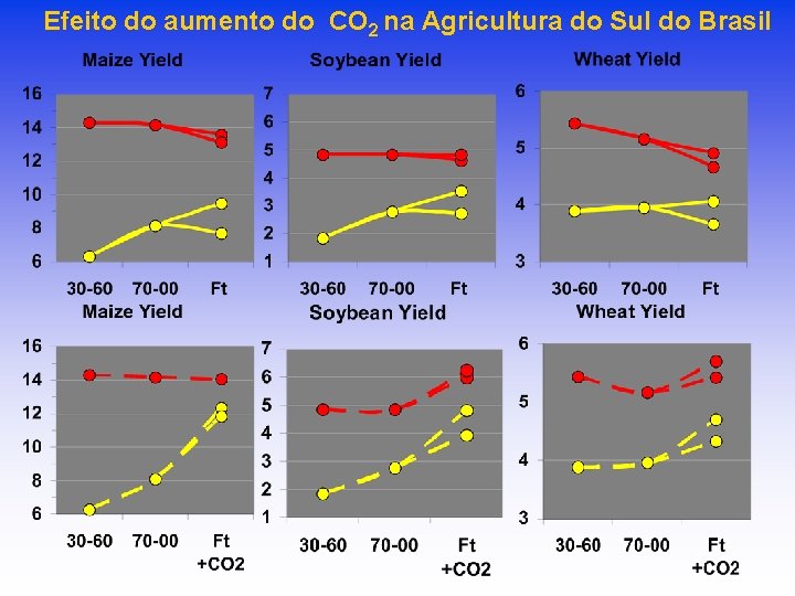 Efeito do aumento do CO 2 na Agricultura do Sul do Brasil 