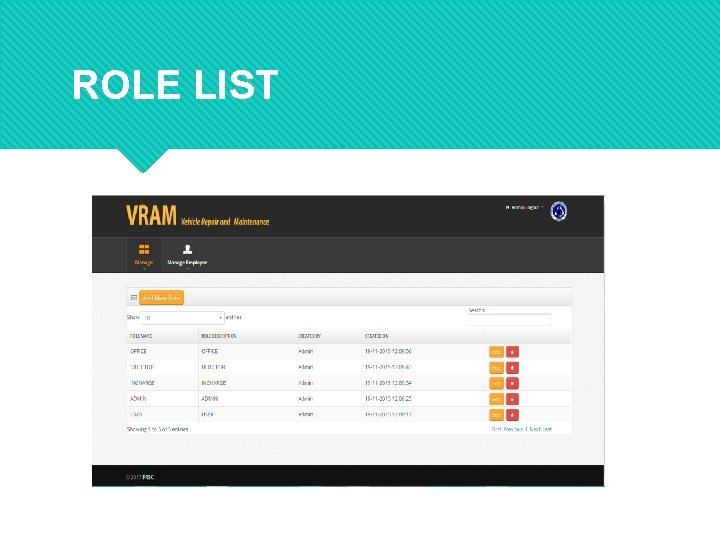 ROLE LIST 