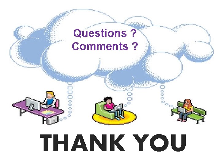 Questions ? Comments ? THANK YOU 