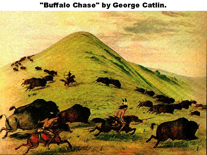 "Buffalo Chase" by George Catlin. 