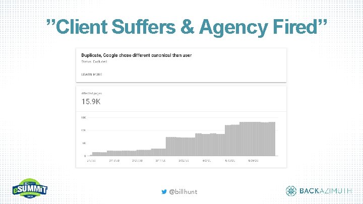 ”Client Suffers & Agency Fired” @billhunt 