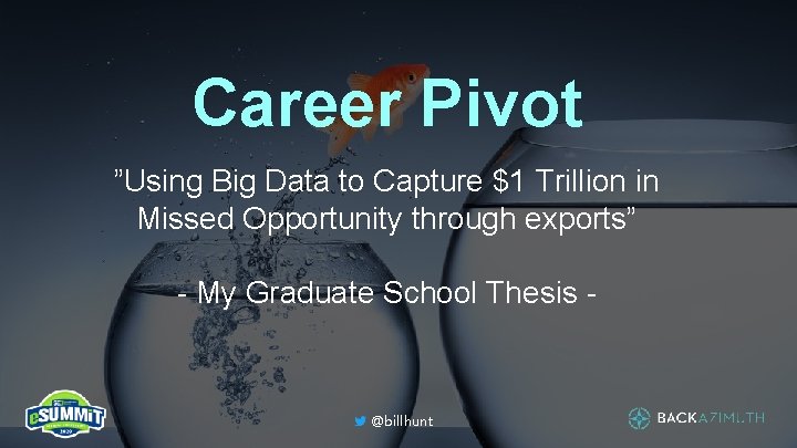 Career Pivot ”Using Big Data to Capture $1 Trillion in Missed Opportunity through exports”