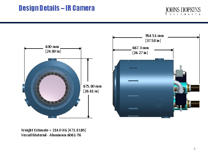 Design Details – IR Camera 954. 51 mm [37. 58 in] 630 mm [24.