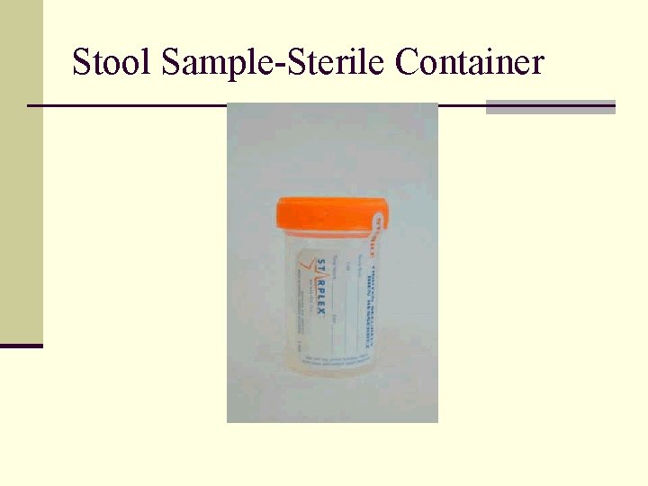 Stool Sample-Sterile Container 