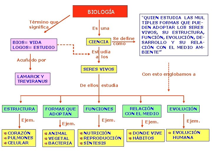 BIOLOGÍA Término que significa Es una CIENCIA BIOS= VIDA LOGOS= ESTUDIO Se define como