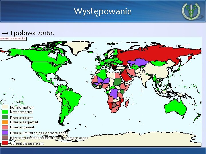 Występowanie → I połowa 2016 r. 