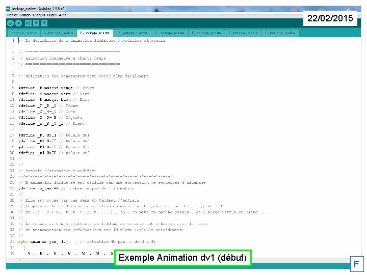 22/02/2015 Exemple Animation dv 1 (début) F 