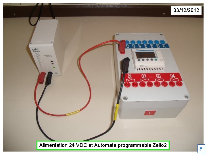 03/12/2012 Alimentation 24 VDC et Automate programmable Zelio 2 F 