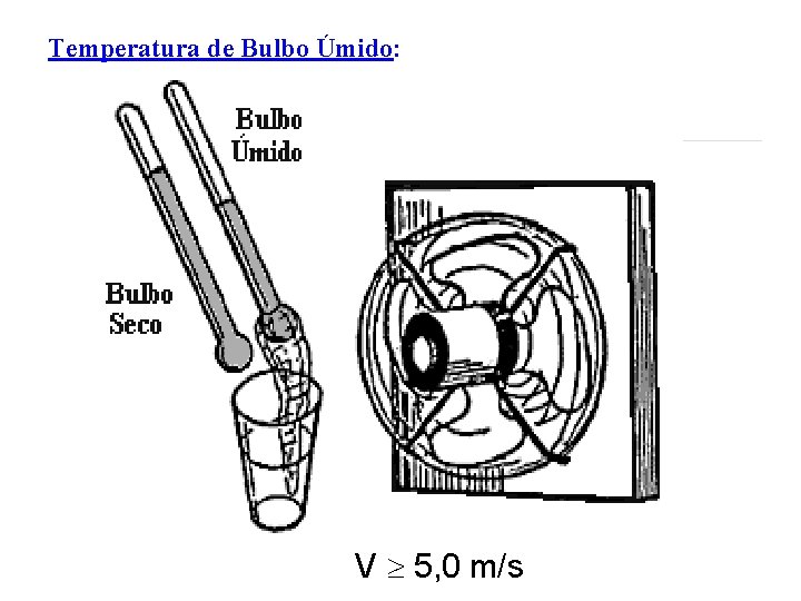 Temperatura de Bulbo Úmido: V 5, 0 m/s 