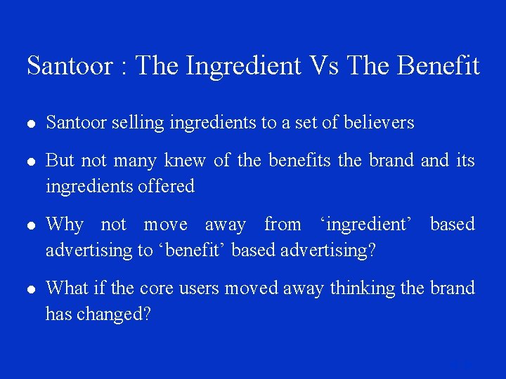 Santoor : The Ingredient Vs The Benefit l Santoor selling ingredients to a set