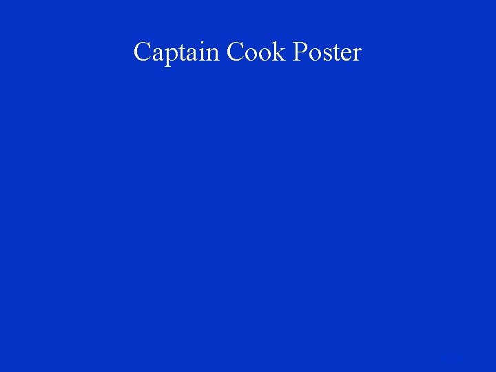 Captain Cook Poster 