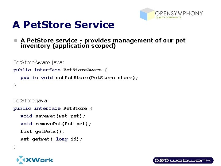 A Pet. Store Service l A Pet. Store service - provides management of our