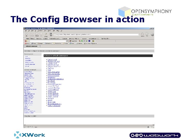 The Config Browser in action 