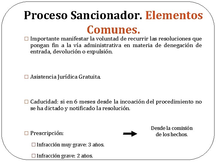 Proceso Sancionador. Elementos Comunes. � Importante manifestar la voluntad de recurrir las resoluciones que