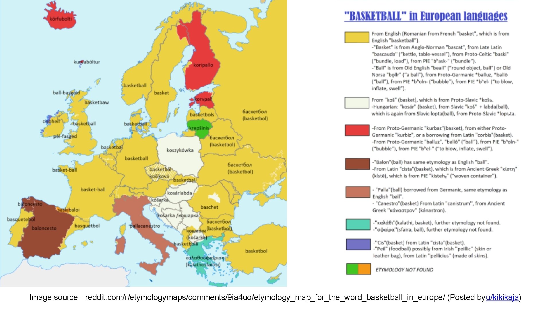 Image source - reddit. com/r/etymologymaps/comments/9 ia 4 uo/etymology_map_for_the_word_basketball_in_europe/ (Posted byu/kikikaja) 