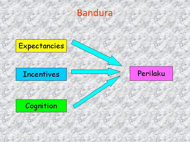Bandura Expectancies Incentives Cognition Perilaku 