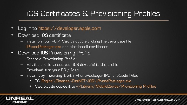 i. OS Certificates & Provisioning Profiles • Log in to https: //developer. apple. com i. OS Certificates & Provisioning Profiles • Log in to https: //developer. apple. com
