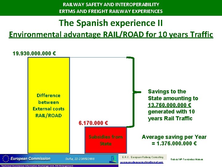 RAILWAY SAFETY AND INTEROPERABILITY ERTMS AND FREIGHT RAILWAY EXPERIENCES The Spanish experience II Environmental