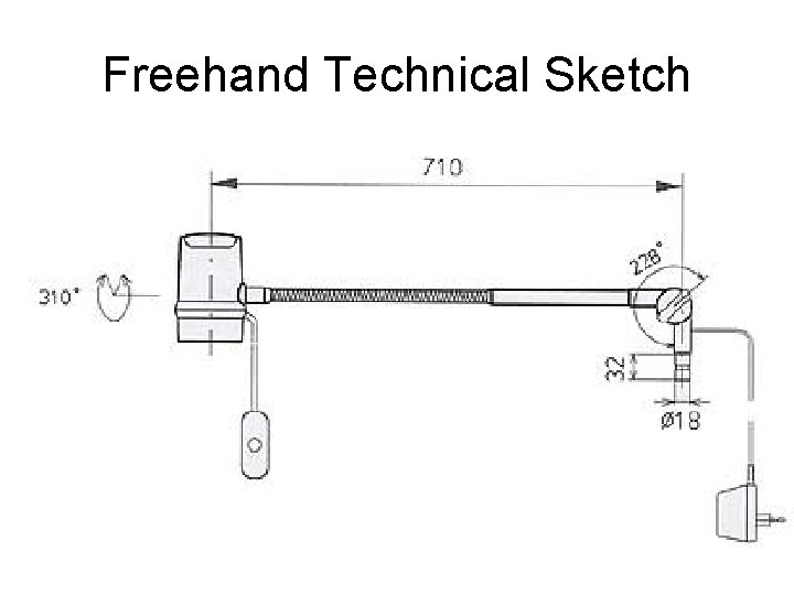 Freehand Technical Sketch 