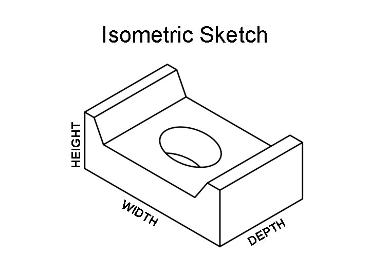 HEIGHT Isometric Sketch WI DT H DE H T P 